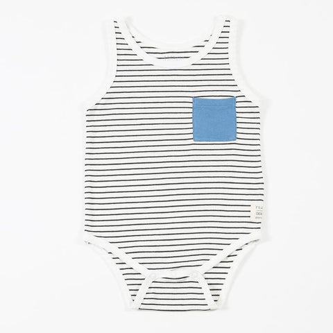Organic Baby Triangle Eyes Button Front Romper