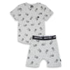 Organic Baby Triangle Eyes Button Front Romper