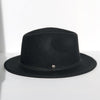 fini. Black Boater Hat
