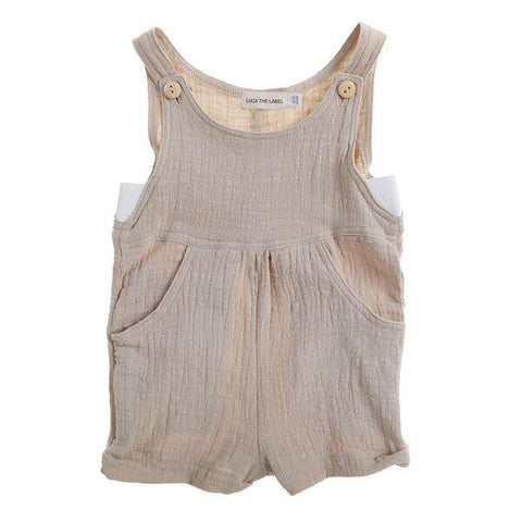 Ribbed Essential Playsuit Mustard