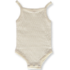 Ribbed Bodysuit - Grey Marle