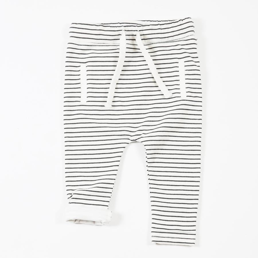 Lined Striped Slouch Pants