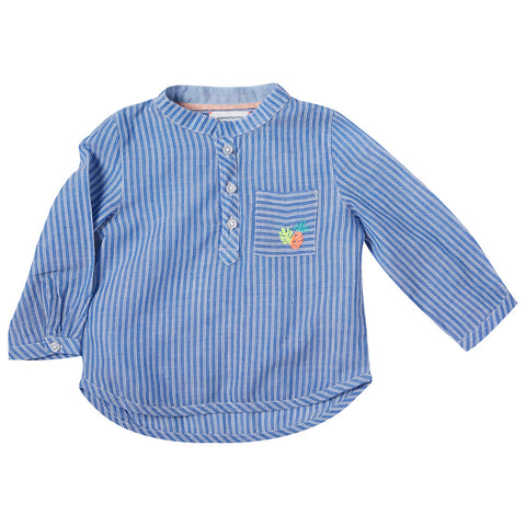 Rookie Hampton Linen Shirt - Navy