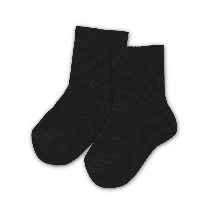 Lamington Black Crew Mid-Length Socks