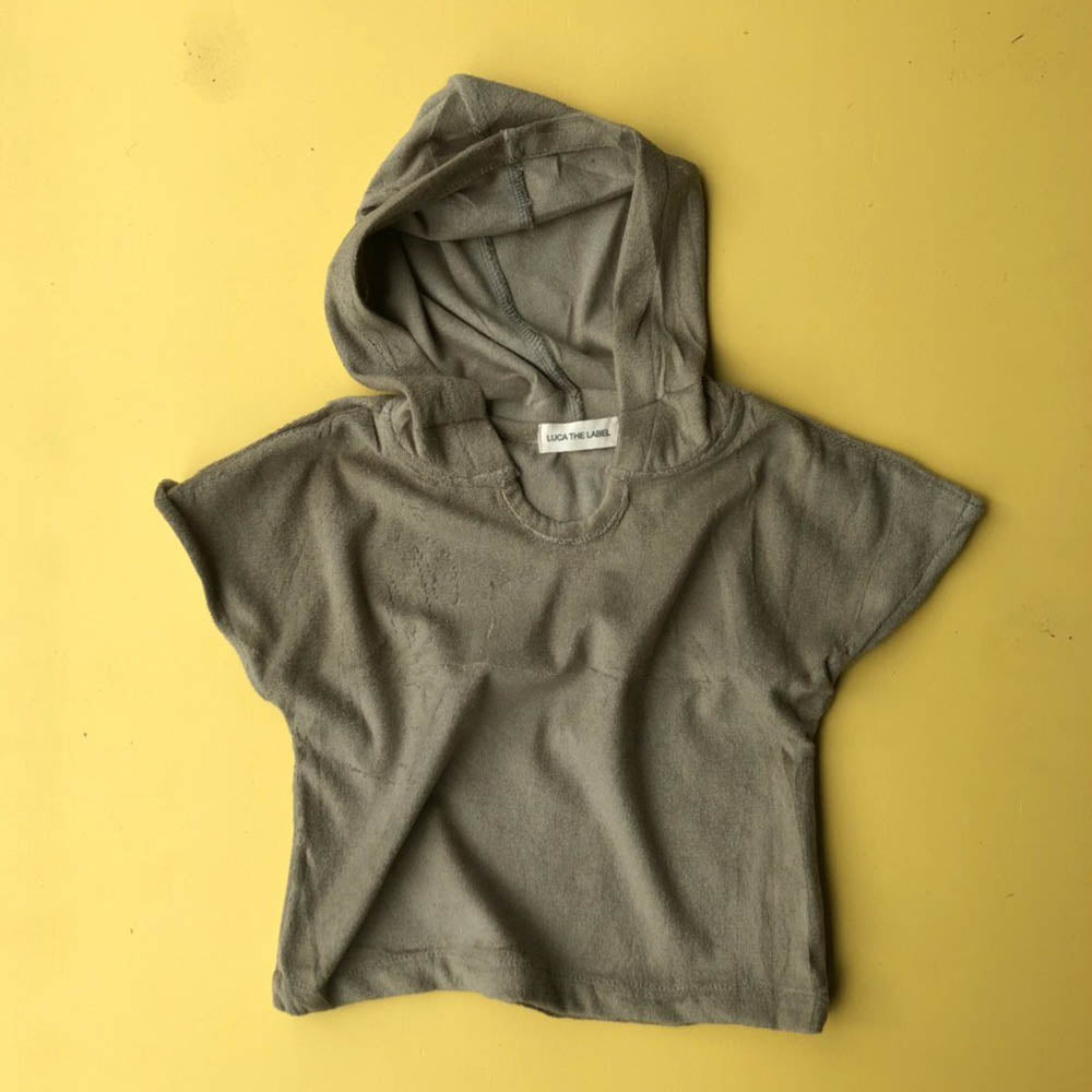 Terry Hooded Shirt - Olive
