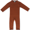 Pointelle Jumpsuit - Rust