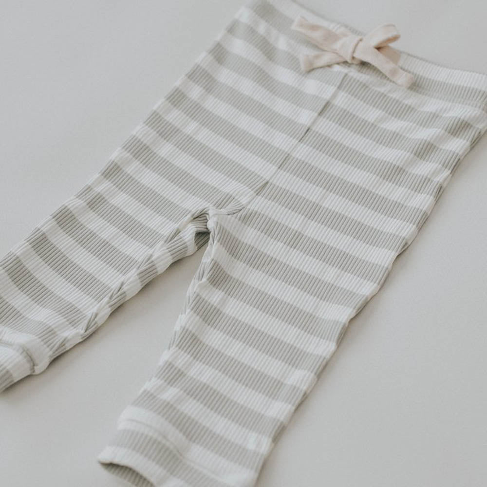 Seamist Stripe Cotton Baby Leggings