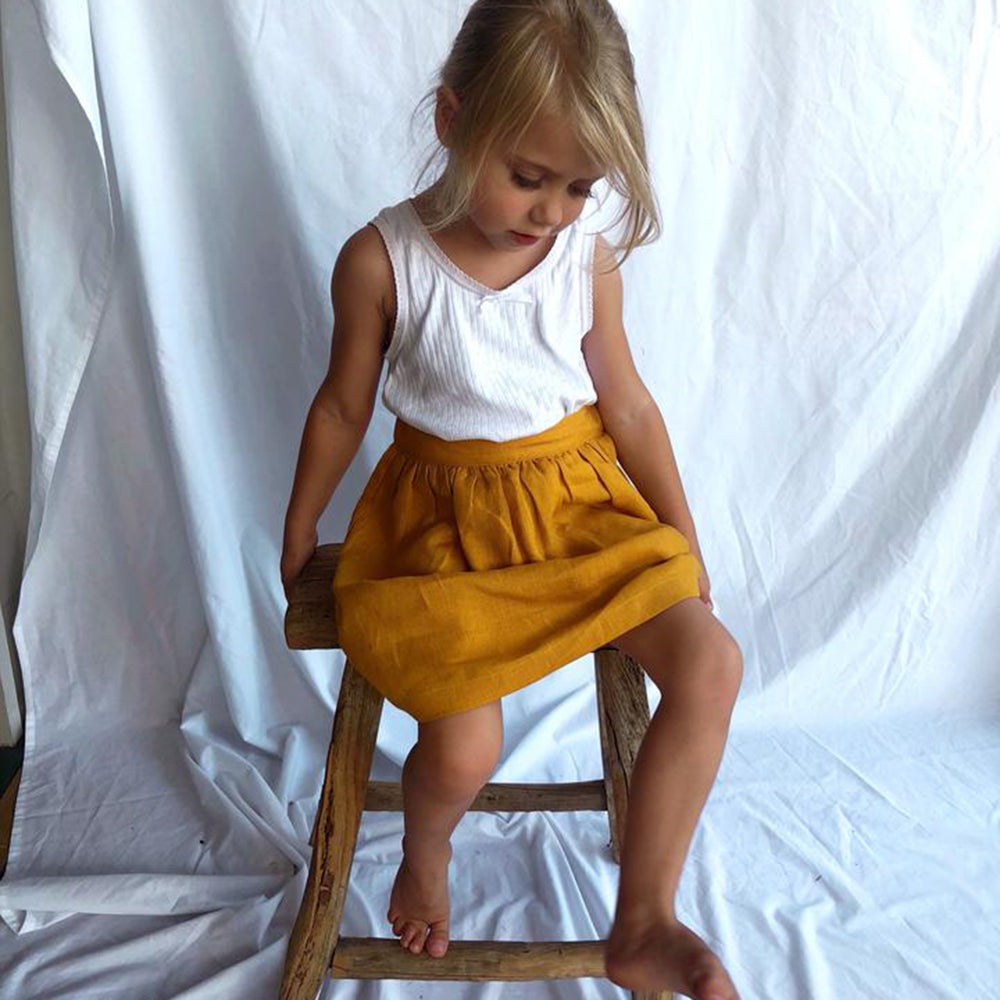Le Printemps Linen Skirt