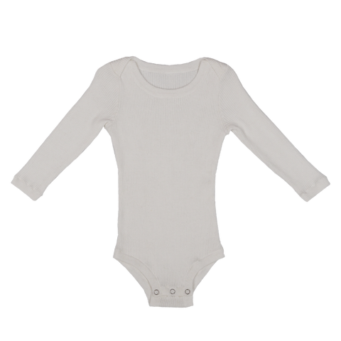 Cockatoo Party Long Sleeve Bodysuit - Sky