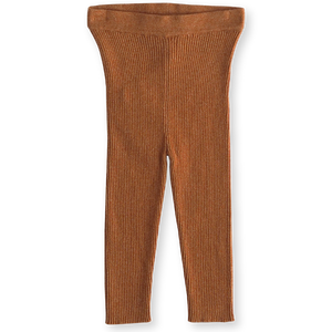 Ribbed Essential Leggings - Terracotta