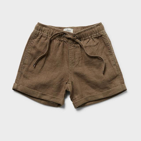 Terry Towel Shorties - Olive
